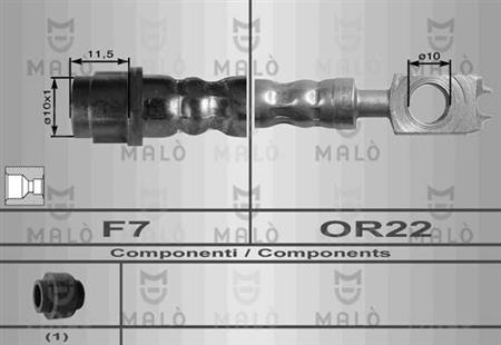 FLEXIBLE FRENO DELANTERO ALTERNAT. TOPRA