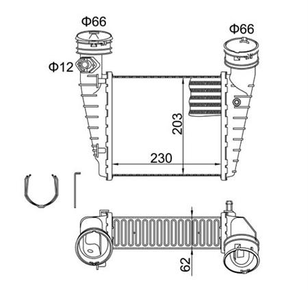 RADIADOR INTERCOOLER ALTERNAT.