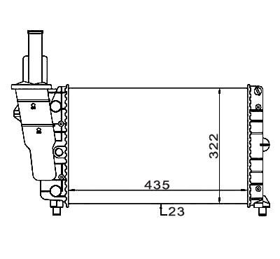 RADIADOR MOTOR ALTERNAT.